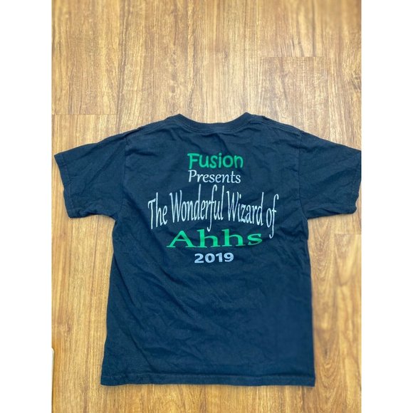 Kids Wizard of Oz Characters T Shirt Gildan‎ Black - Picture 9 of 11